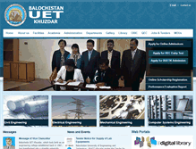 Tablet Screenshot of buetk.edu.pk